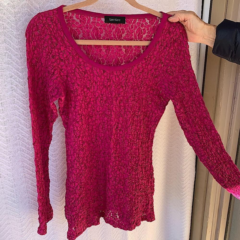 Magenta stretchy lace 💕